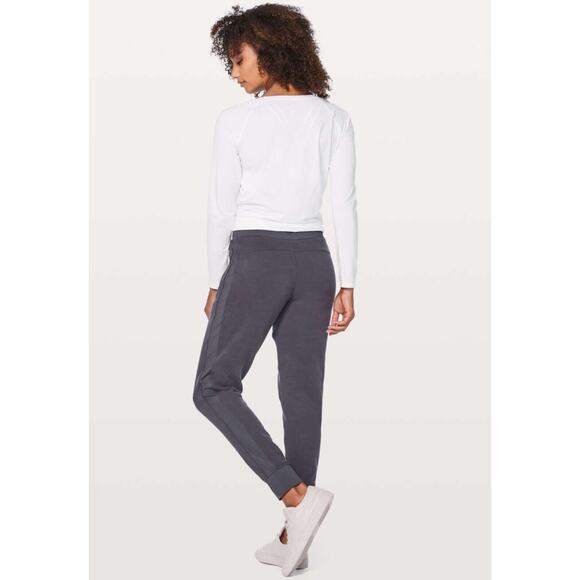 Lululemon Jogger ‘Get Going’ Sweatpants Grey Cotton Terry W5ASGS - Size 8 / M - Picture 7 of 16